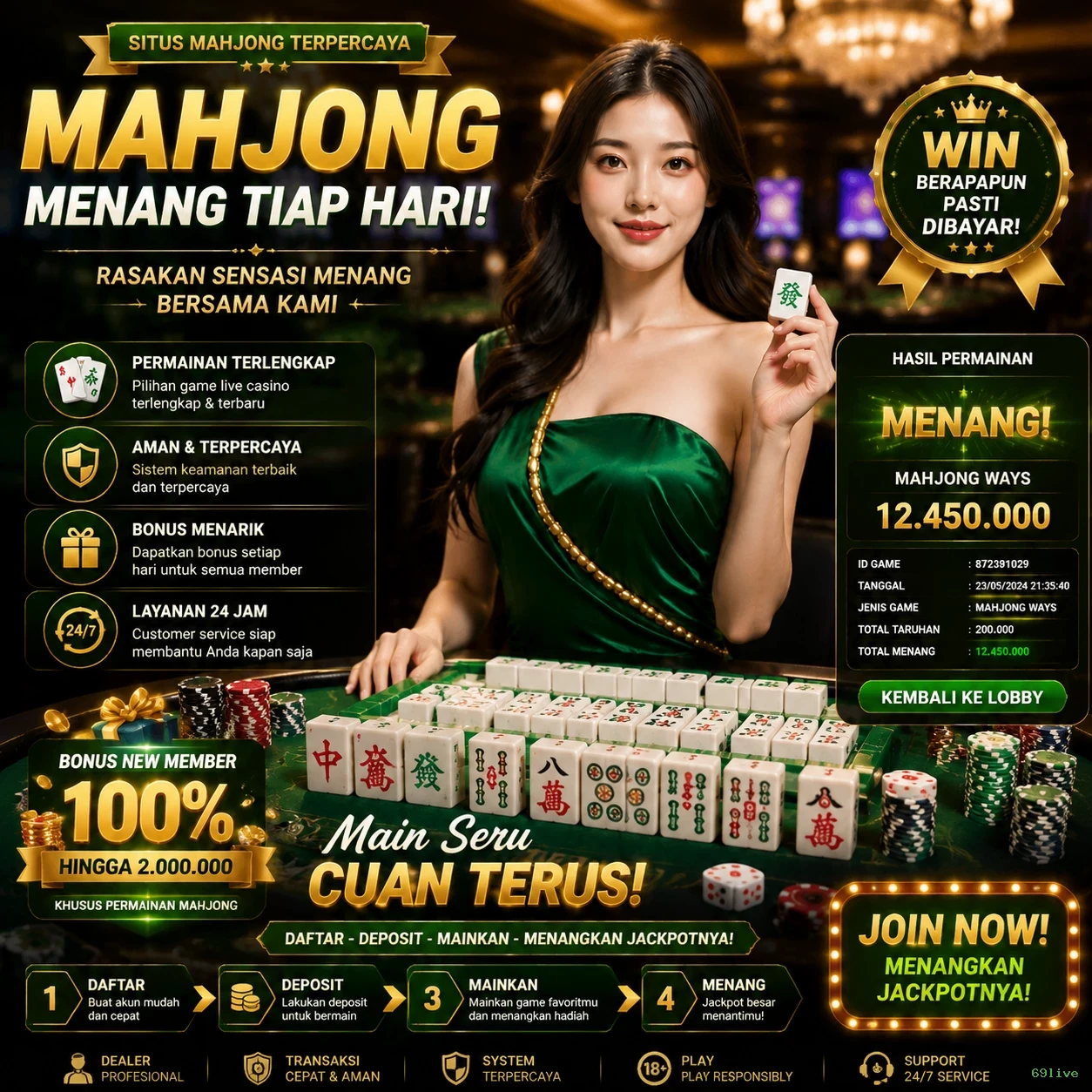 Ulasan Fitur Terbaik yang Ditawarkan 69live